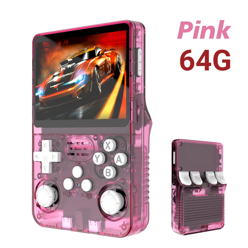 BOYHOM 256G/128G/64G R36S ARKOS 2.0 Retro Handheld Game Console 3.5'' IPS screen,Portable Pocket Game Player for children gift
